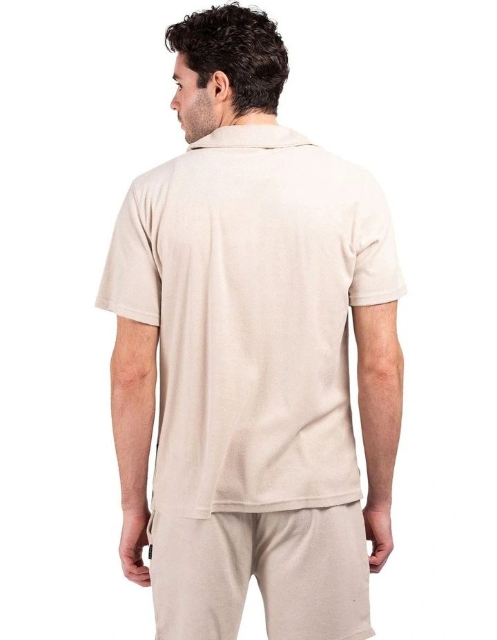 Terry Camper Shirt in Sand image 3