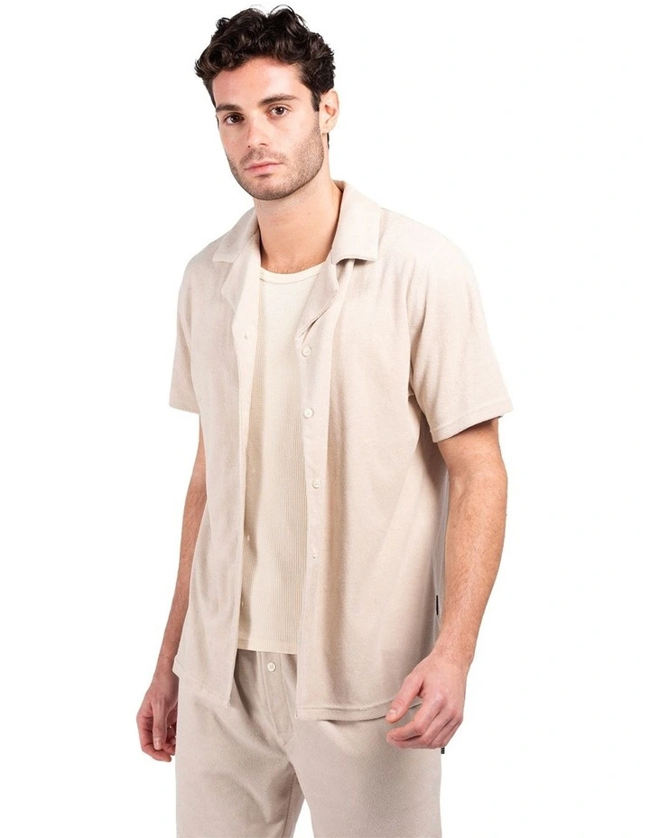 Terry Camper Shirt in Sand image 3