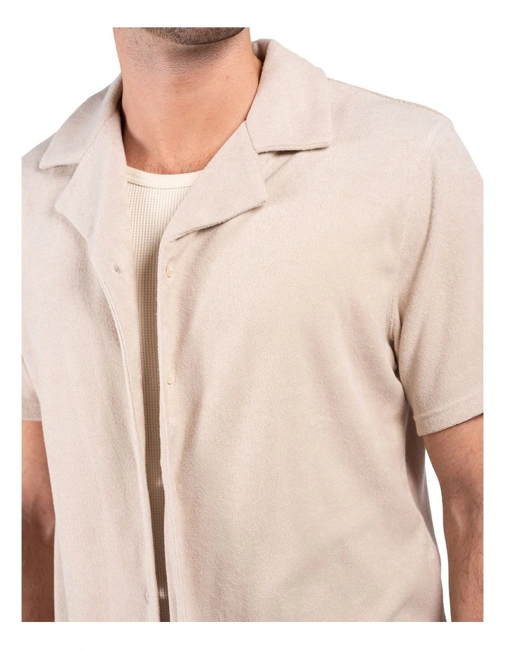 Terry Camper Shirt in Sand image 4