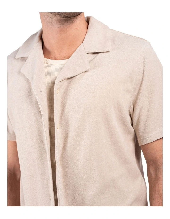 Terry Camper Shirt in Sand image 4