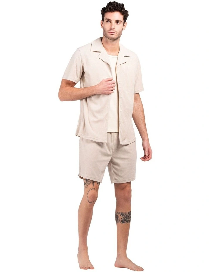 Terry Camper Shirt in Sand image 5
