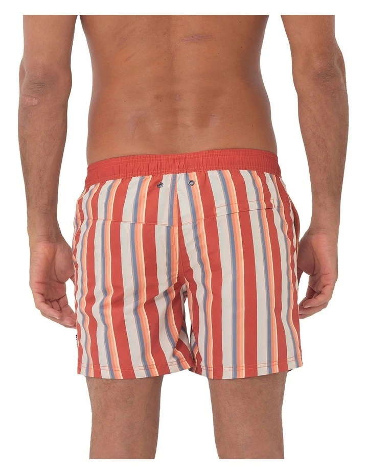 Stripe Swim Shorts in Tabasco image 2