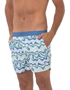 Palm Springs Swim Shorts in Blue