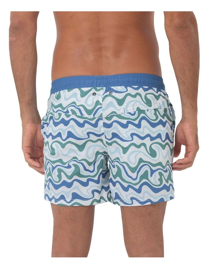 Palm Springs Swim Shorts in Blue image 2