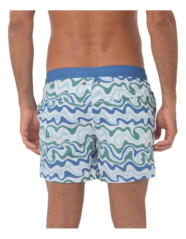Palm Springs Swim Shorts in Blue image 2