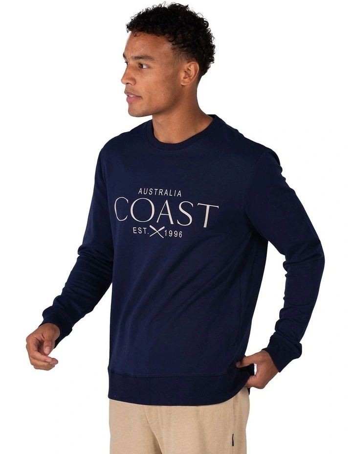 Track Top in Navy image 2