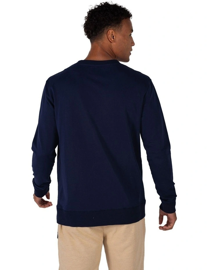 Track Top in Navy image 3
