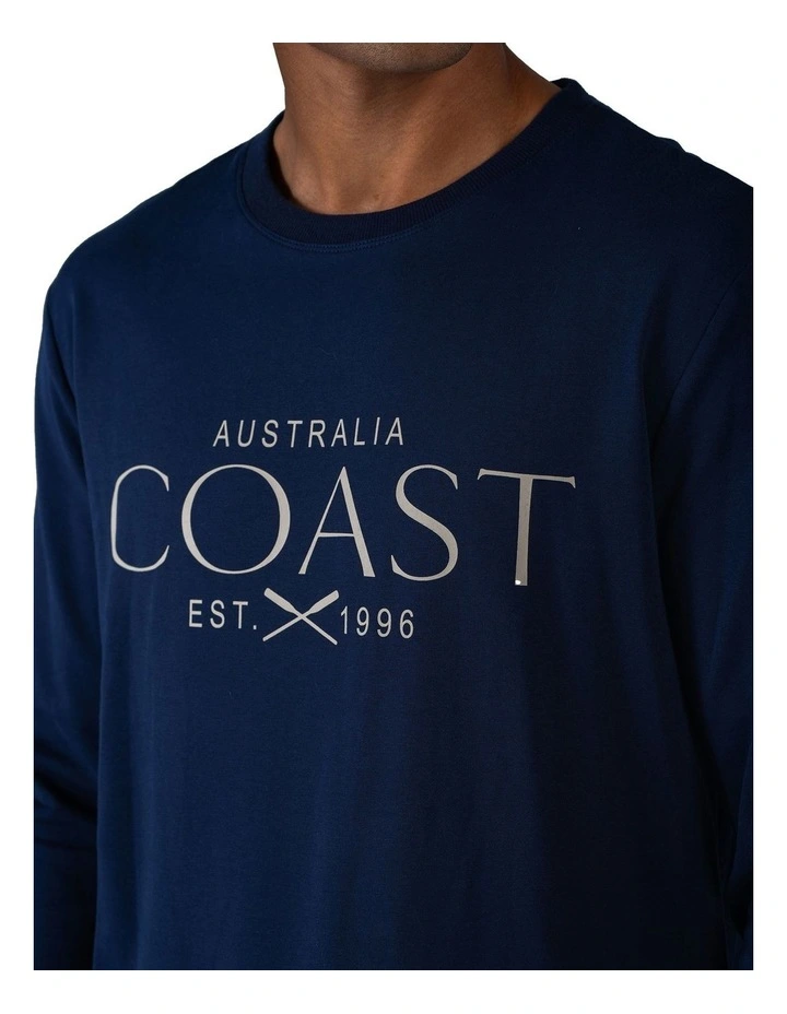 Track Top in Navy image 4