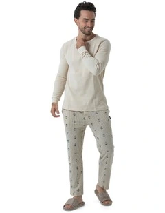 Coast Anchors Pyjama Set in Beige