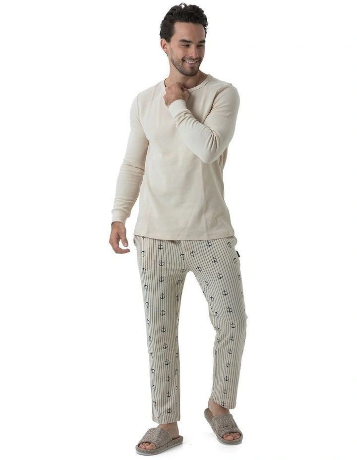 Coast Anchors Pyjama Set in Beige image 1