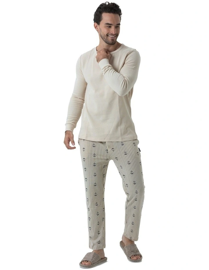 Coast Anchors Pyjama Set in Beige image 1