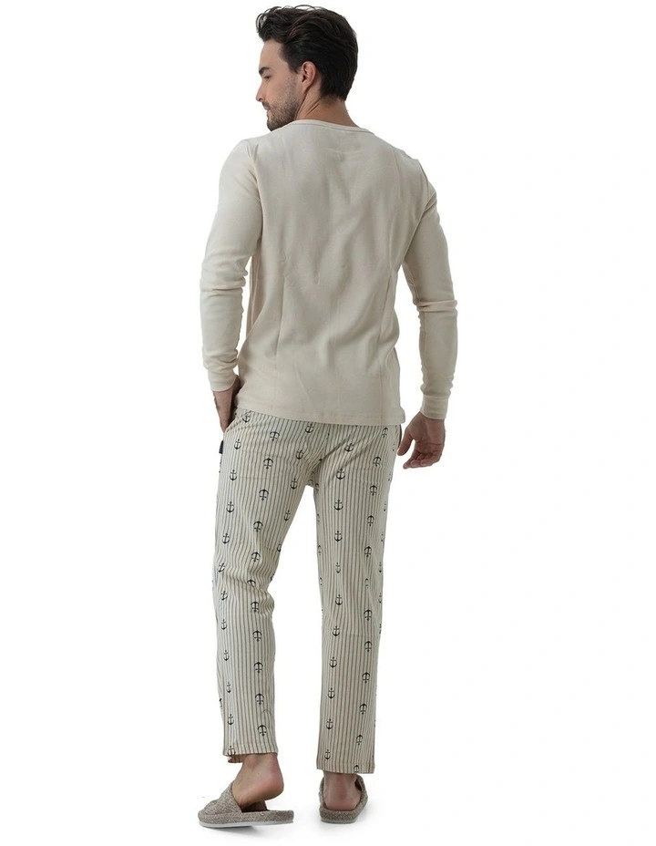 Coast Anchors Pyjama Set in Beige image 2