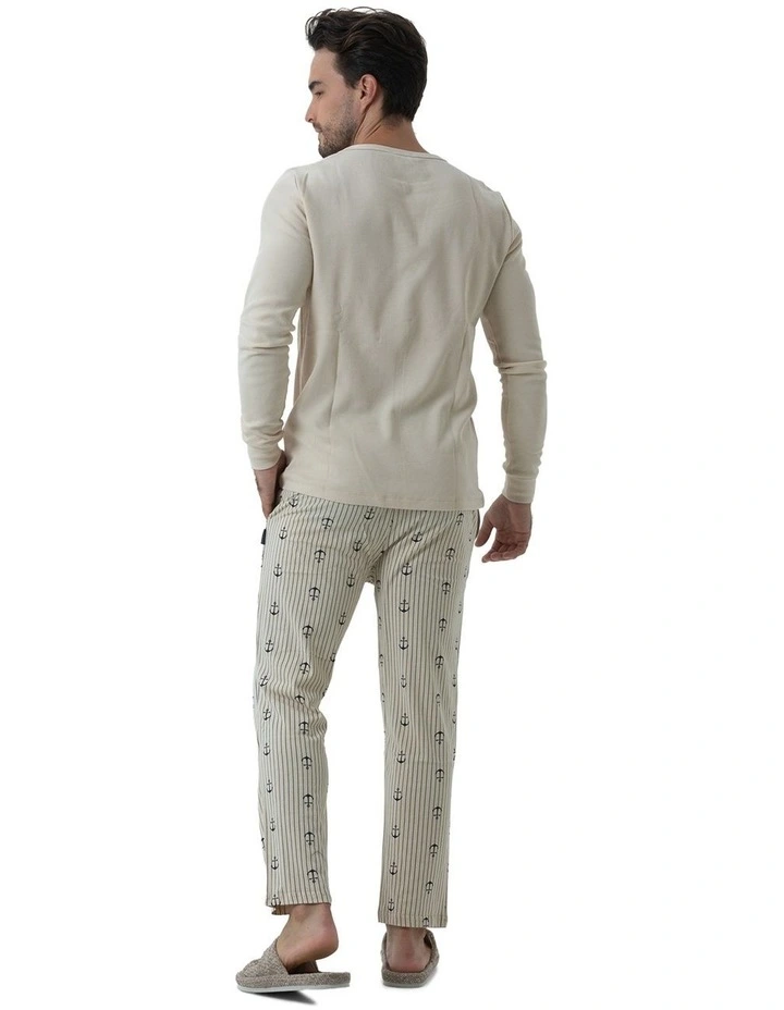Coast Anchors Pyjama Set in Beige image 2