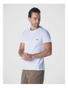Crew Neck Tee in White