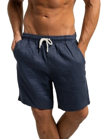 Linen Shorts in Charcoal