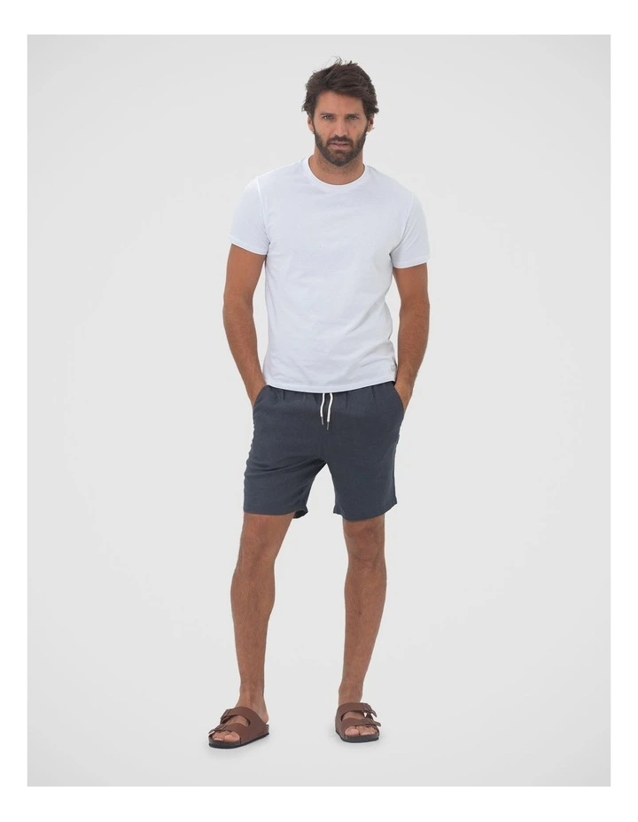 Linen Shorts in Charcoal image 4