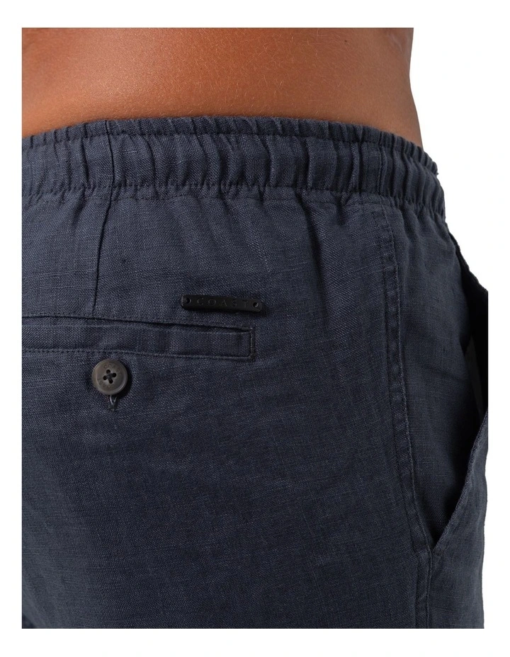 Linen Shorts in Charcoal image 5