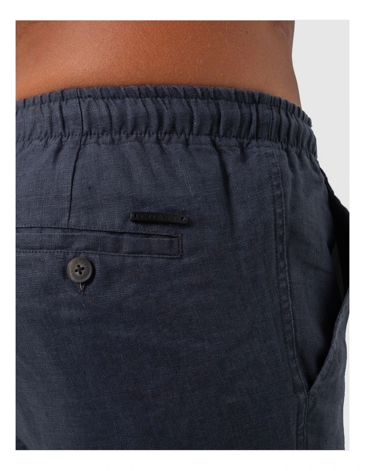 Linen Shorts in Charcoal image 5