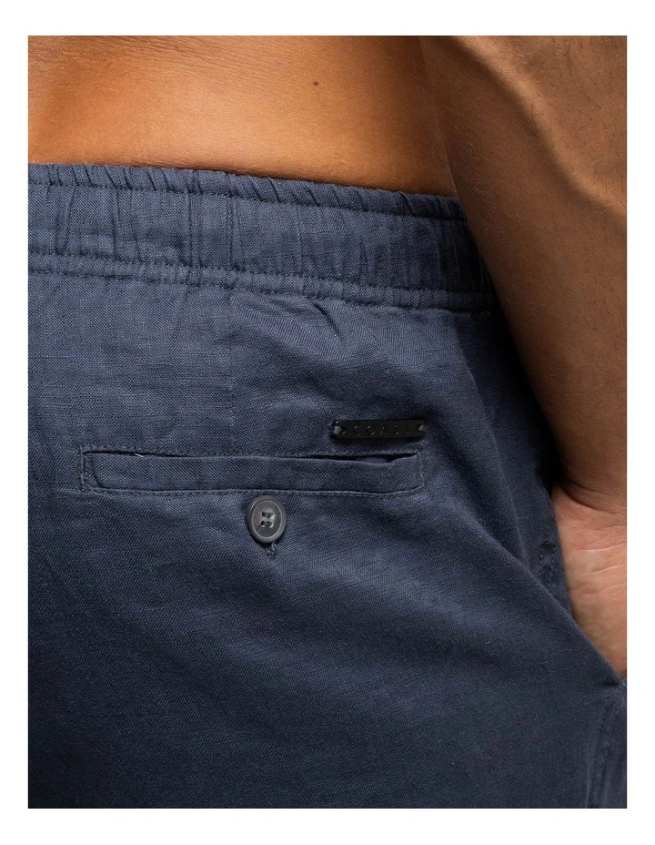 Linen Shorts in Charcoal image 6