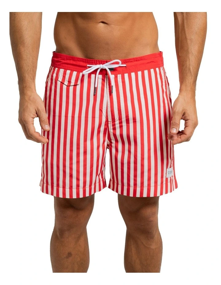 Marseille Premium Swim Shorts in Red image 1