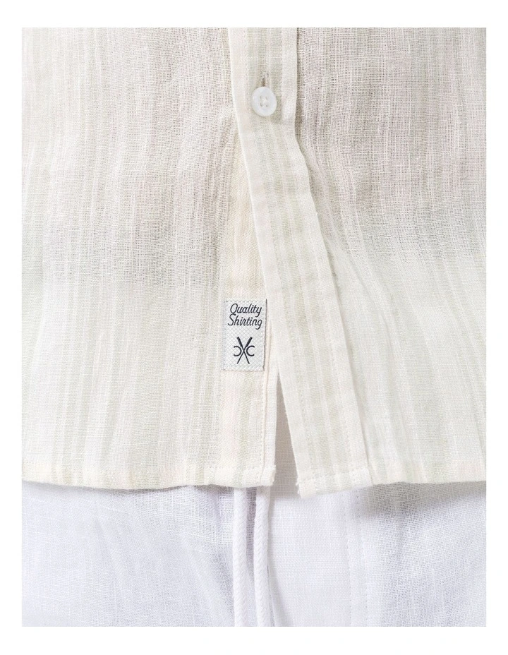 Miami Long Sleeves Linen Shirt in Aqua image 4