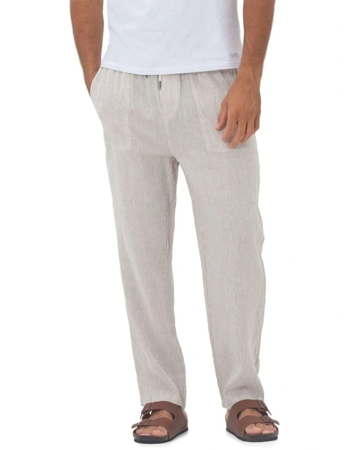 Stripe Mens St. Tropez Linen Pant image 1
