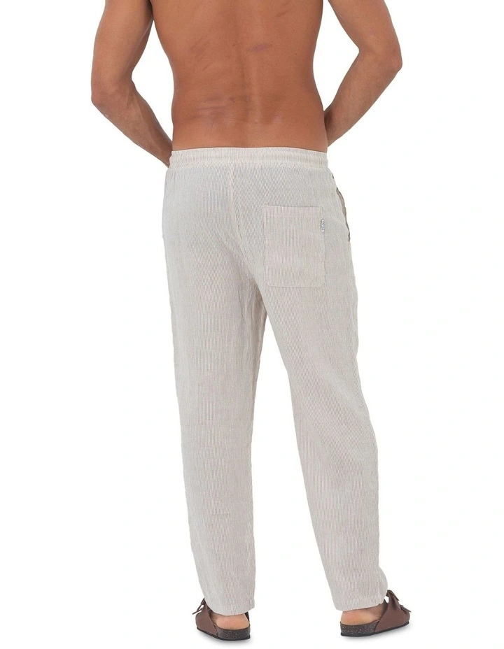 St. Tropez Linen Pant in Sand image 2