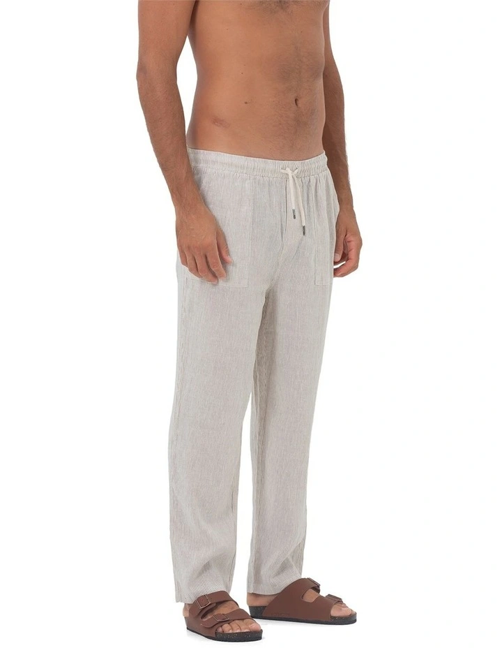Stripe Mens St. Tropez Linen Pant image 3