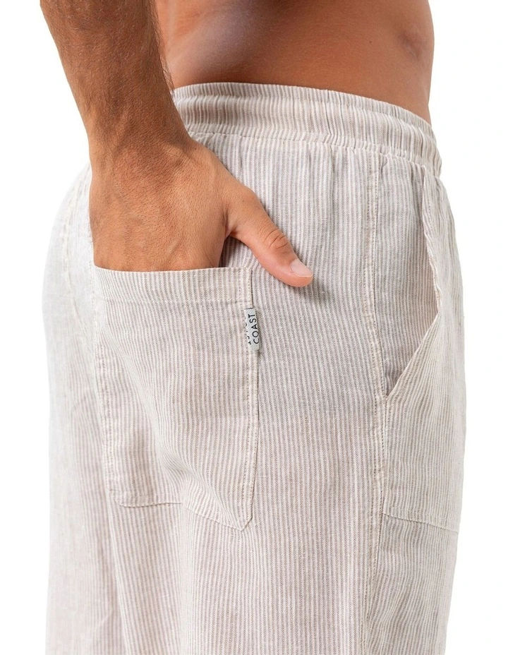 St. Tropez Linen Pant in Sand image 4