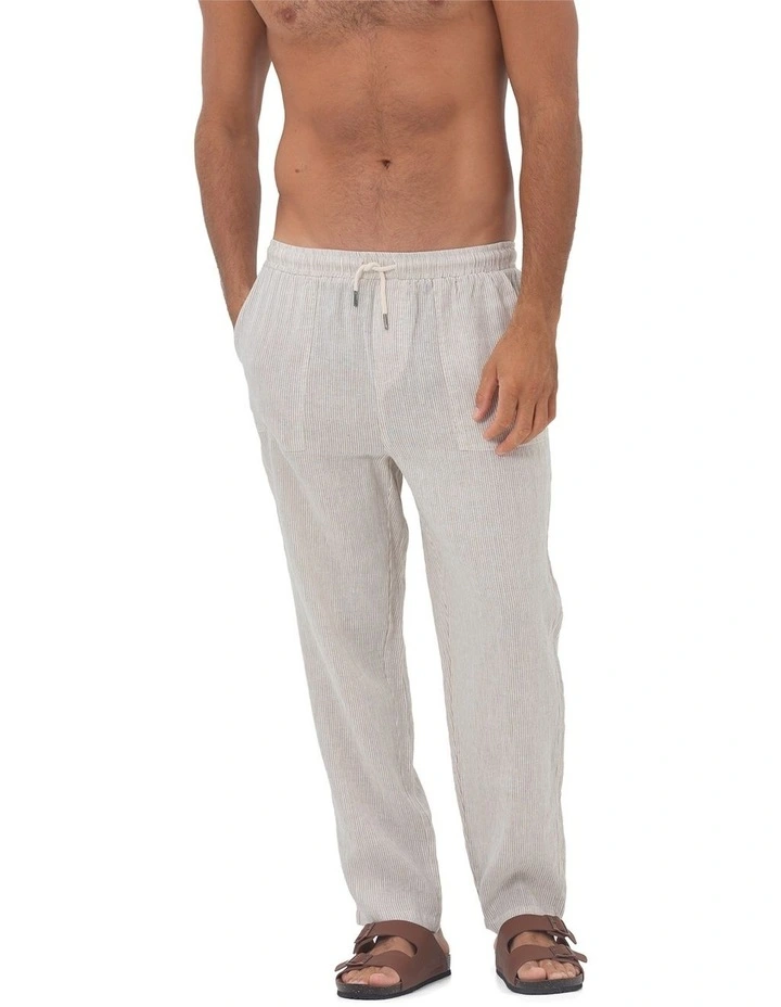 Stripe Mens St. Tropez Linen Pant image 4