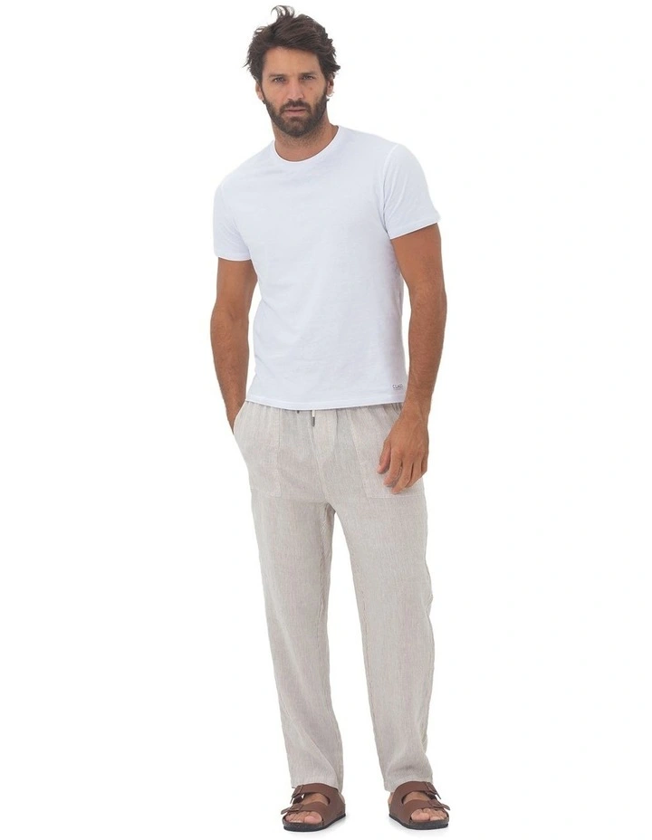 Stripe Mens St. Tropez Linen Pant image 6