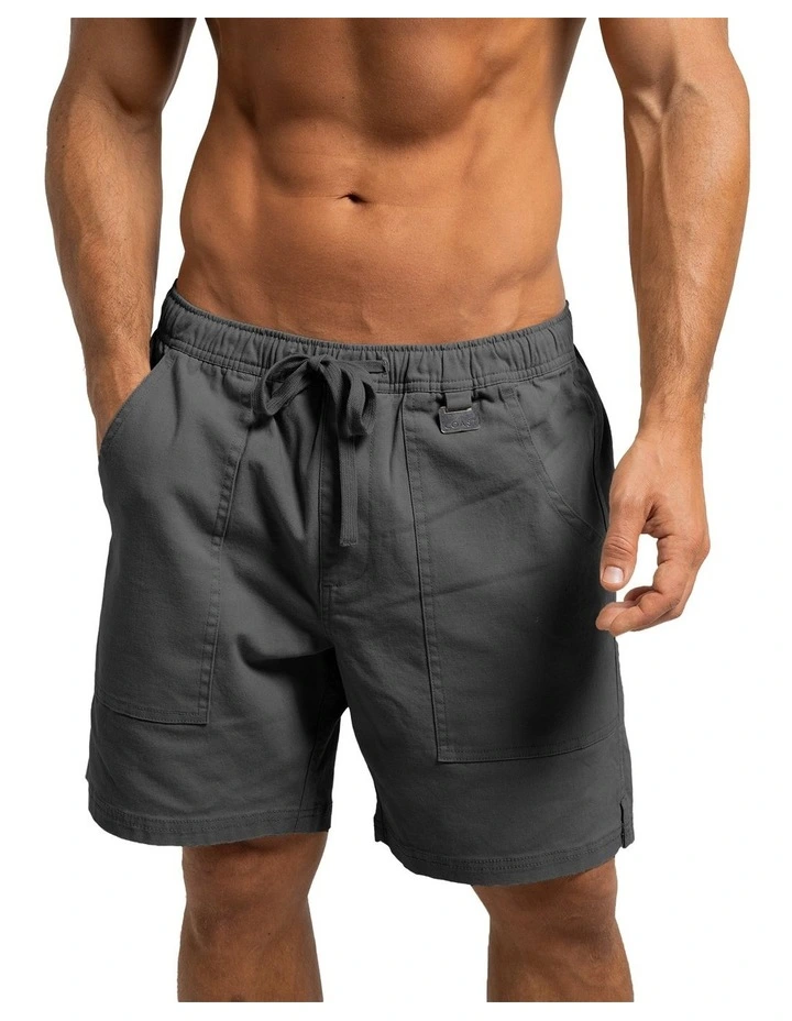 Biarritz Canvas Shorts in Charcoal image 1