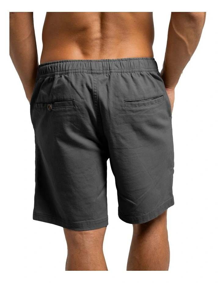 Biarritz Canvas Shorts in Charcoal image 2