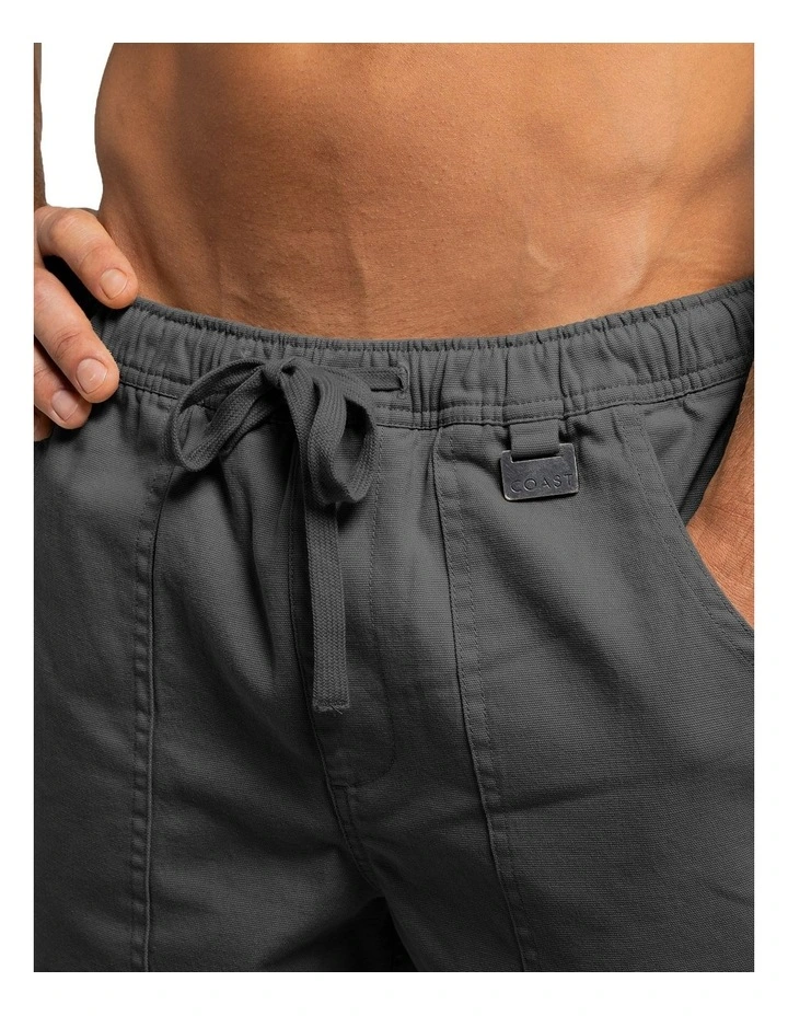 Biarritz Canvas Shorts in Charcoal image 4