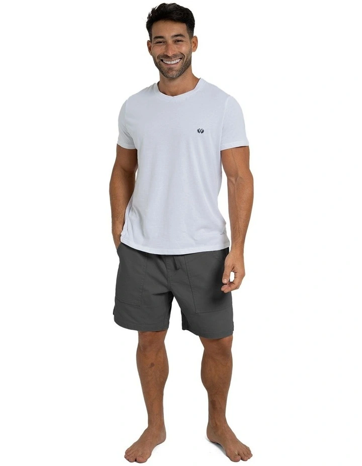 Biarritz Canvas Shorts in Charcoal image 6