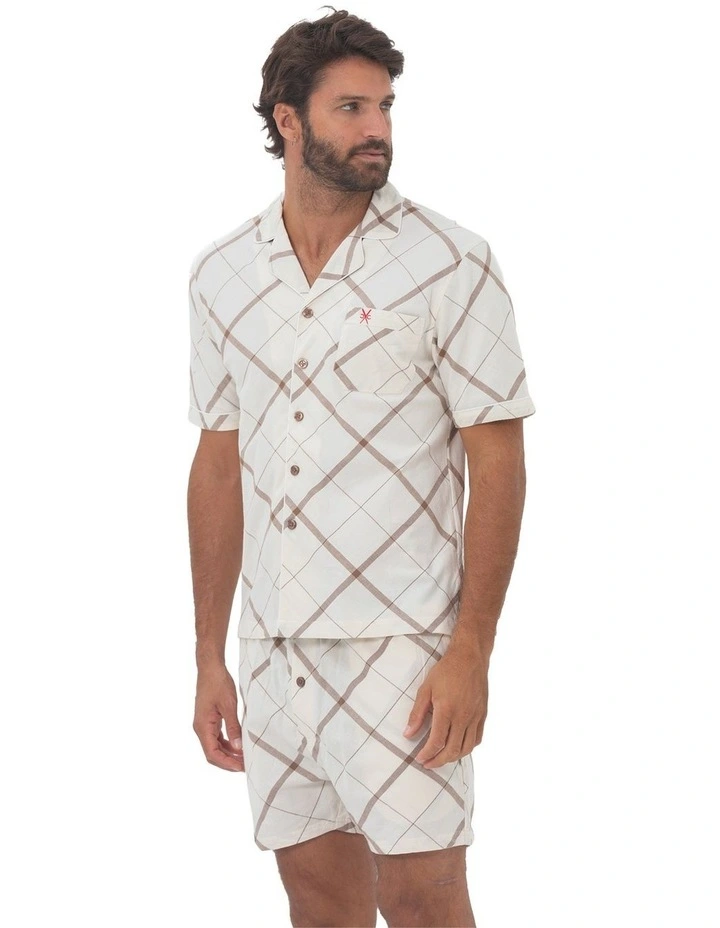 Brussels Button Thru Pyjama in Brown image 1