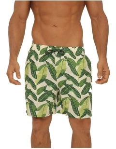 Ecuador Swim Shorts in Green Patent