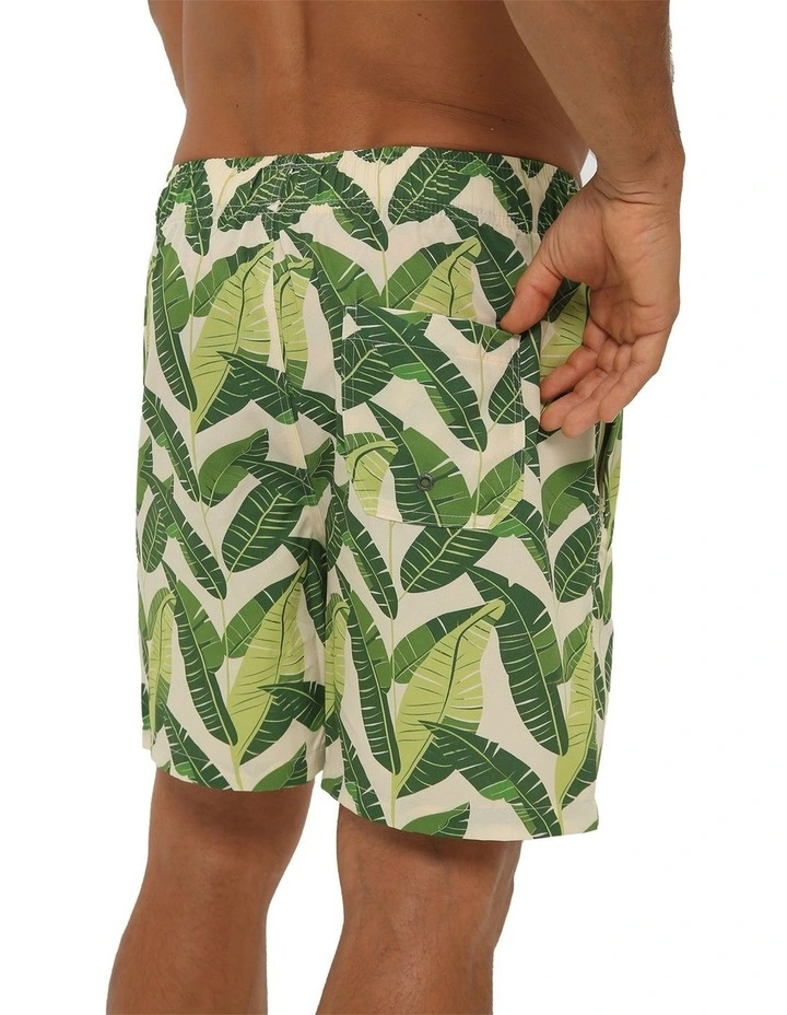 Ecuador Swim Shorts in Green Patent image 3
