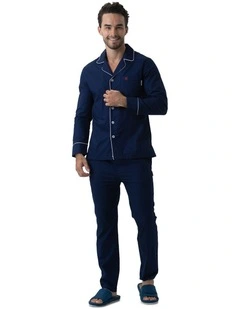 New York Pyjamas Set in Navy