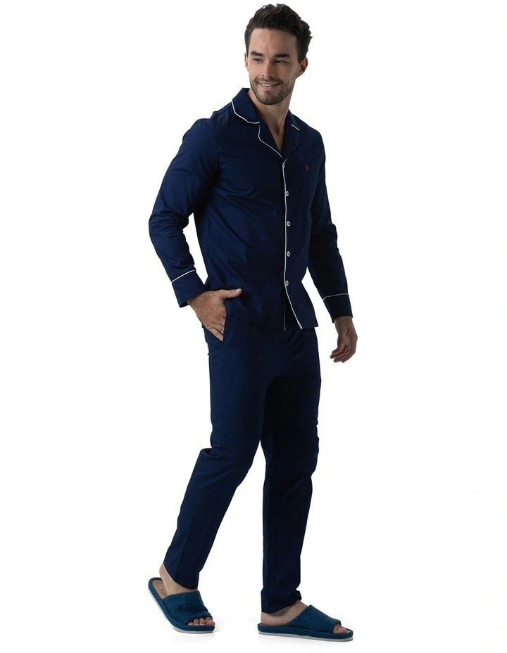New York Pyjamas Set in Navy image 3