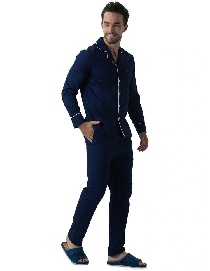 New York Pyjamas Set in Navy image 3