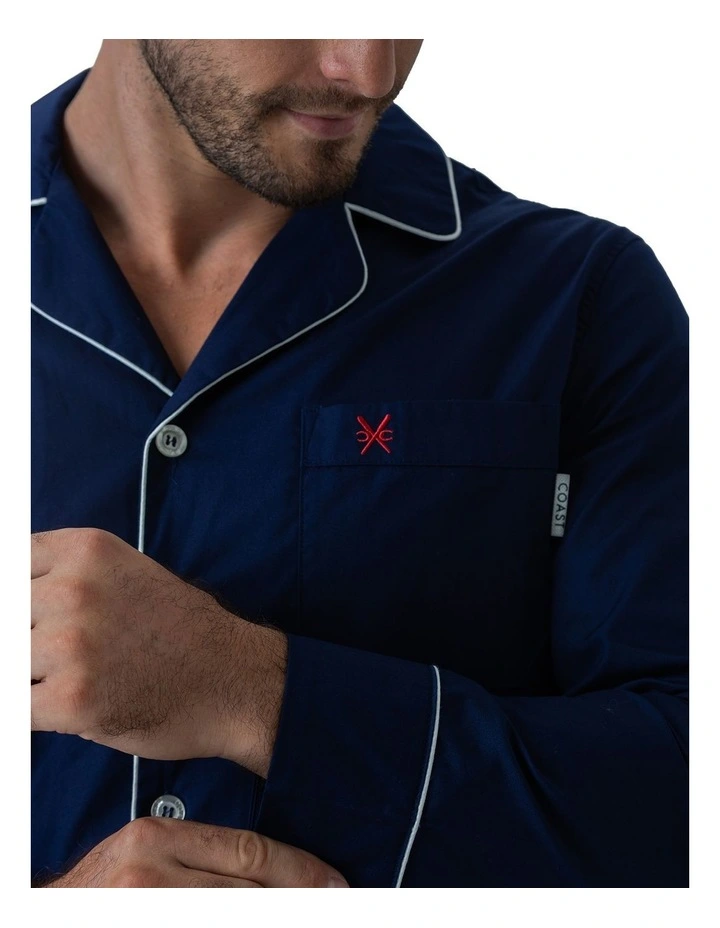 New York Pyjamas Set in Navy image 4