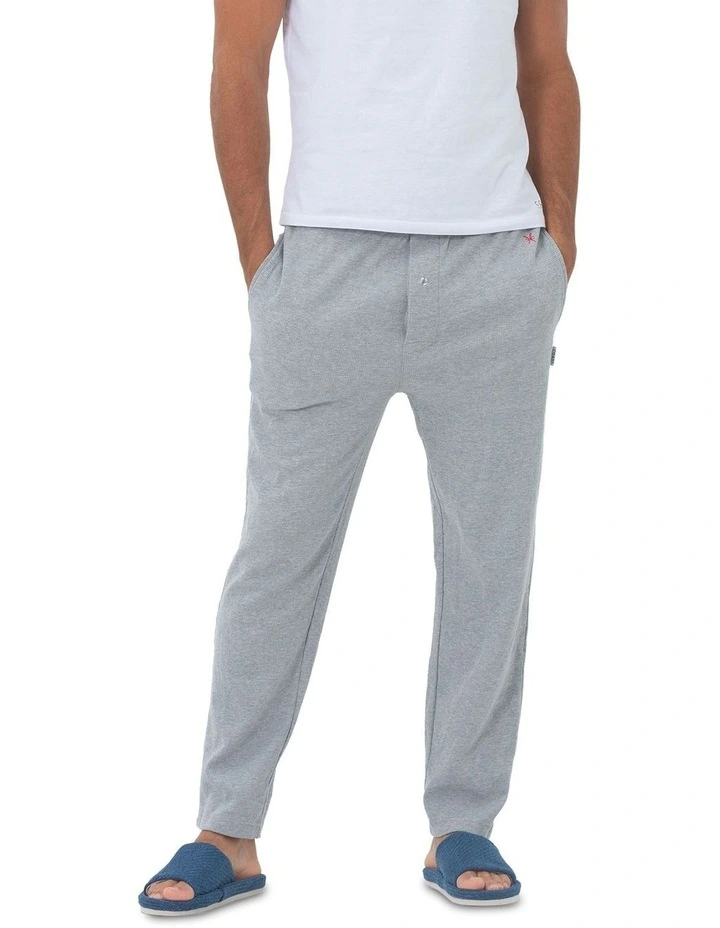 Lisbon Mens Lounge Pant in Grey Marle image 1