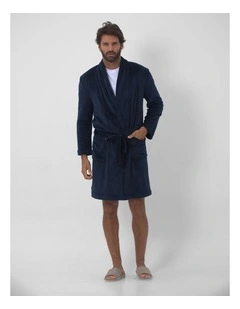 Oslo Dressing Gown in Navy