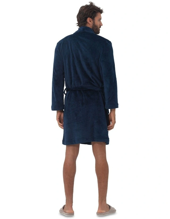 Oslo Dressing Gown in Navy image 2