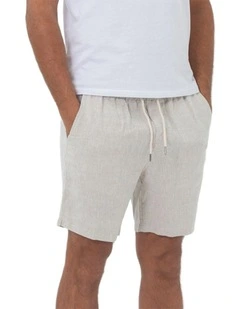 Linen Short in Beige