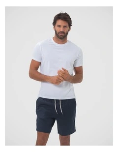 Linen Short in Navy