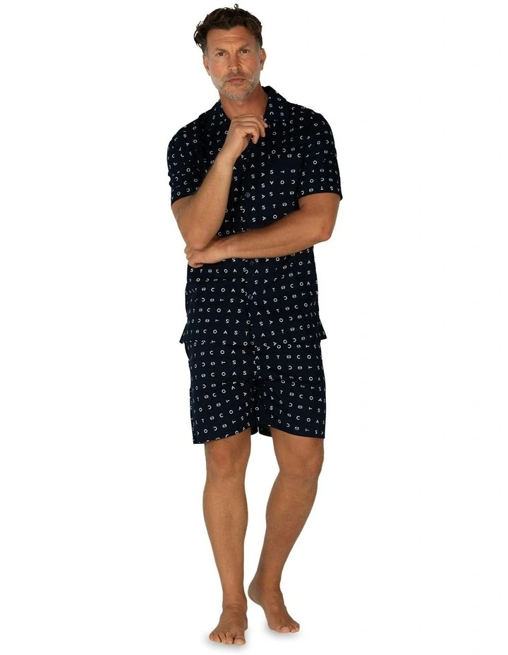 Signature Essential Button Up Set in Navy image 1