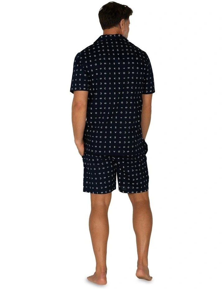 Signature Essential Button Up Set in Navy image 2