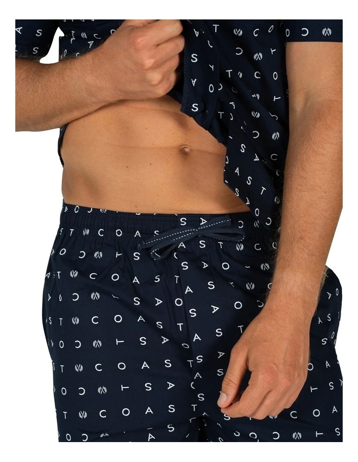 Signature Essential Button Up Set in Navy image 7